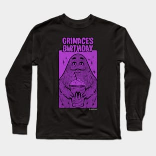 Grimace Birthday color Long Sleeve T-Shirt